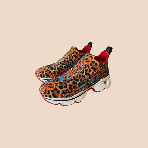 Christian Louboutin Space Run Logo Print Sneakers - Picture 3 of 5